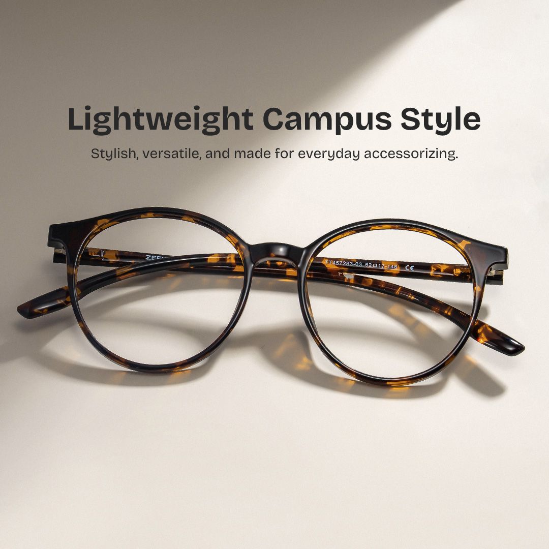 Blanco Round Tortoise Glasses | Zeelool Glasses0