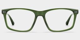 Cozy Rectangle Green Glasses4