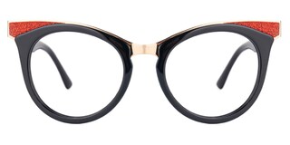 Jeanice Cateye Black Glasses0