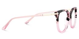 Mailyn Round Pink Tortoise Glasses4