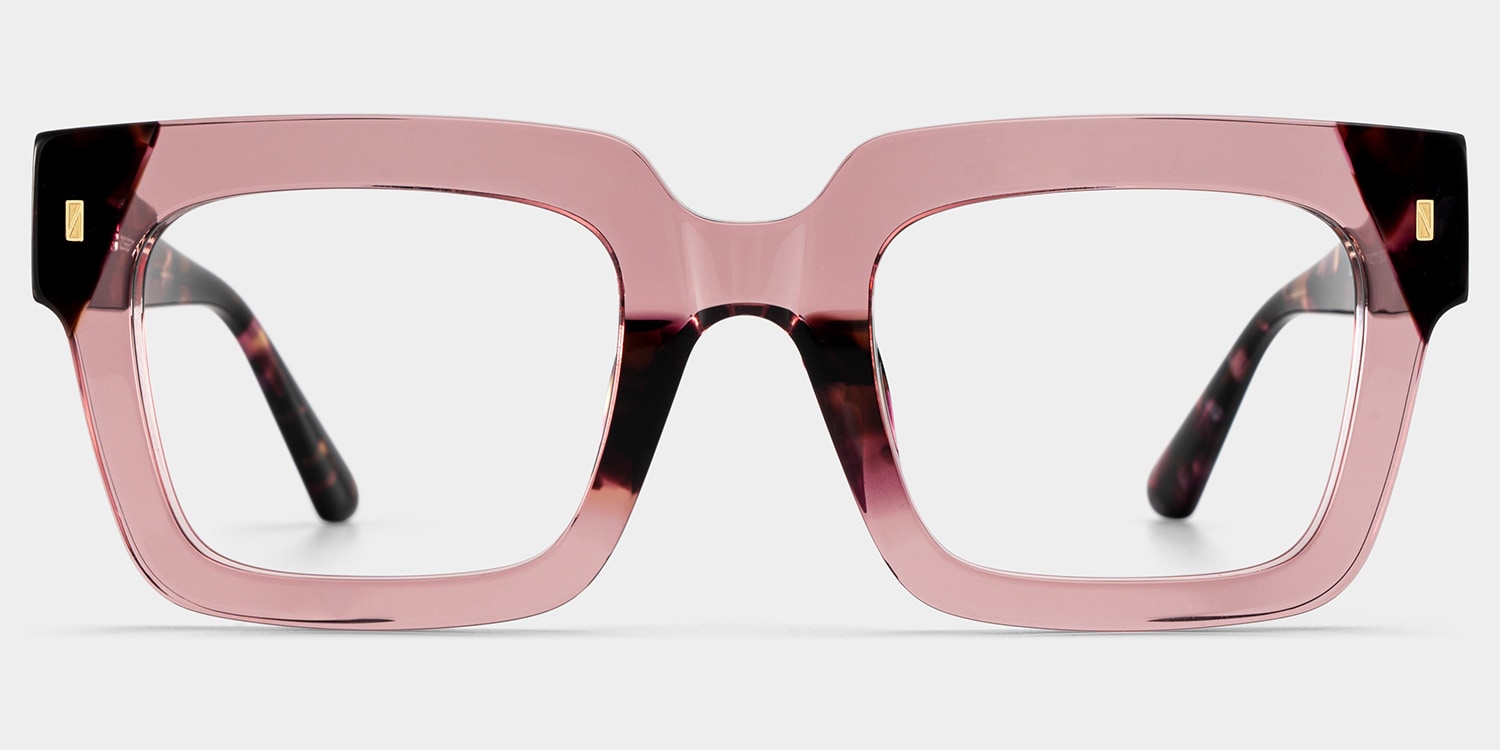 Yami_rosé Purple Square Frame Glasses
