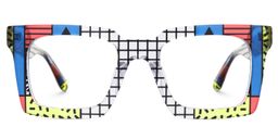 Kevin Square Blue Glasses0