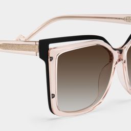 Twolla Beige Square Sunglasses4