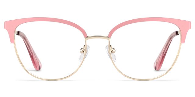 Lacey Browline Pink Glasses