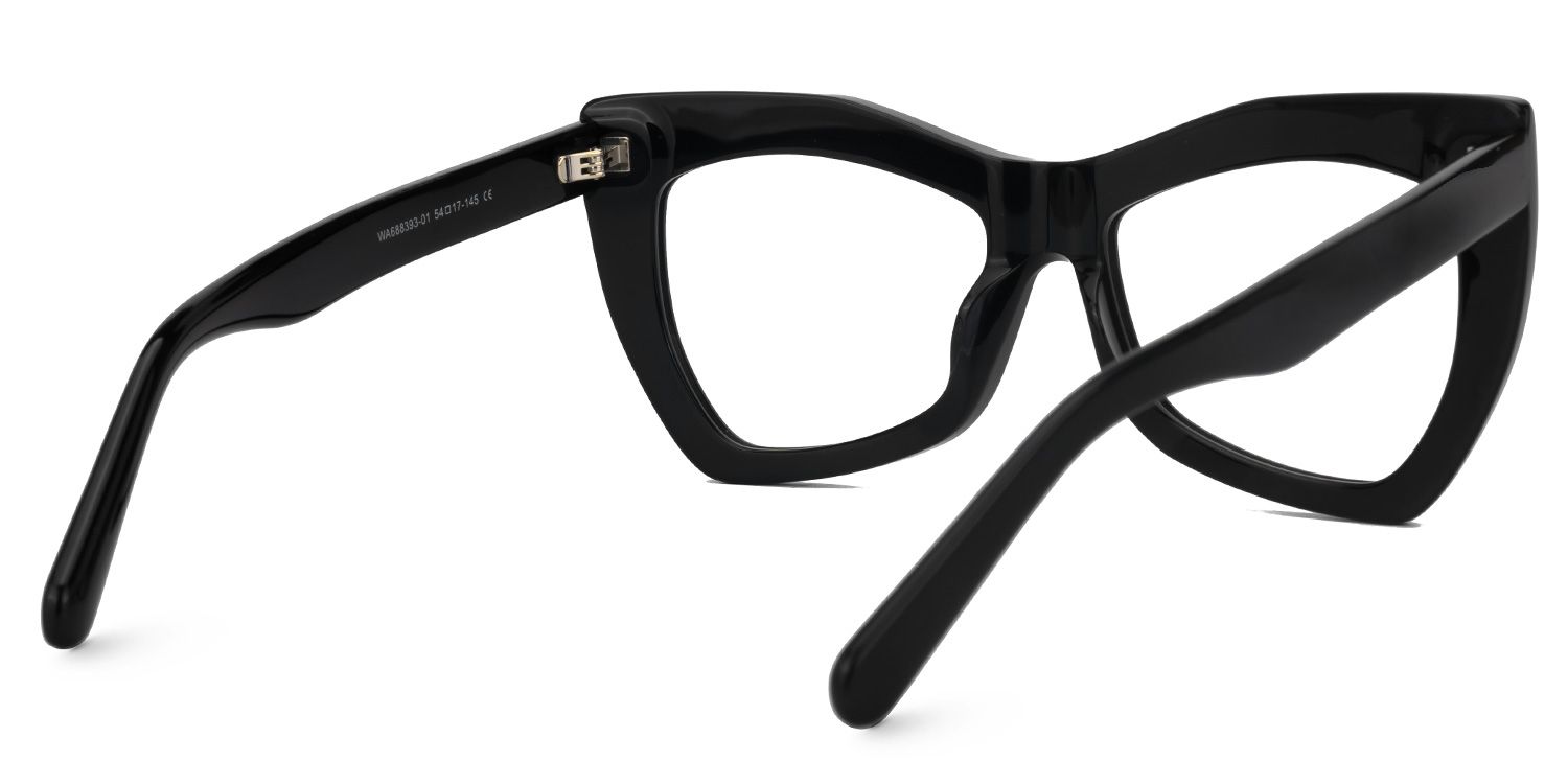Bernita Geometric Black Glasses | Zeelool Glasses3