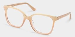 Caroline Beige Square Glasses2