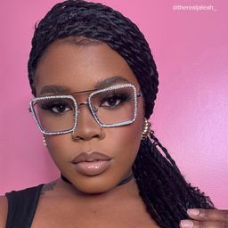 Diva Square Silver Glasses12