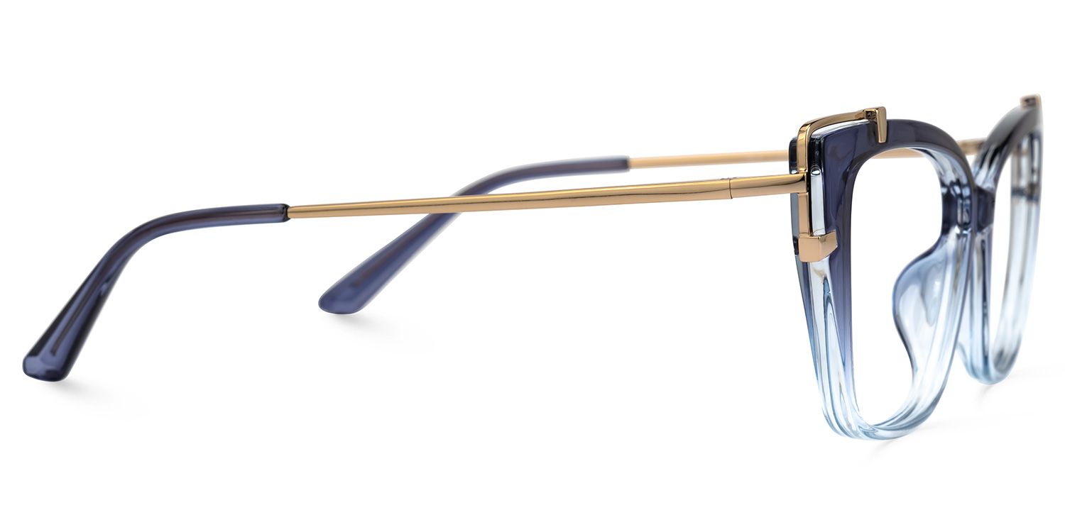 Kiran Cateye Blue Glasses