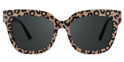 Yaniska Square Leopard Glasses0