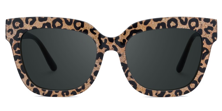 Yaniska Square Leopard Glasses