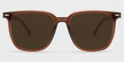 Eliza Dark Brown Square Glasses0