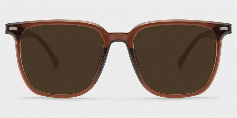 Eliza Dark Brown Square Glasses