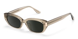 Riviera Geometric Champagne Sunglasses2