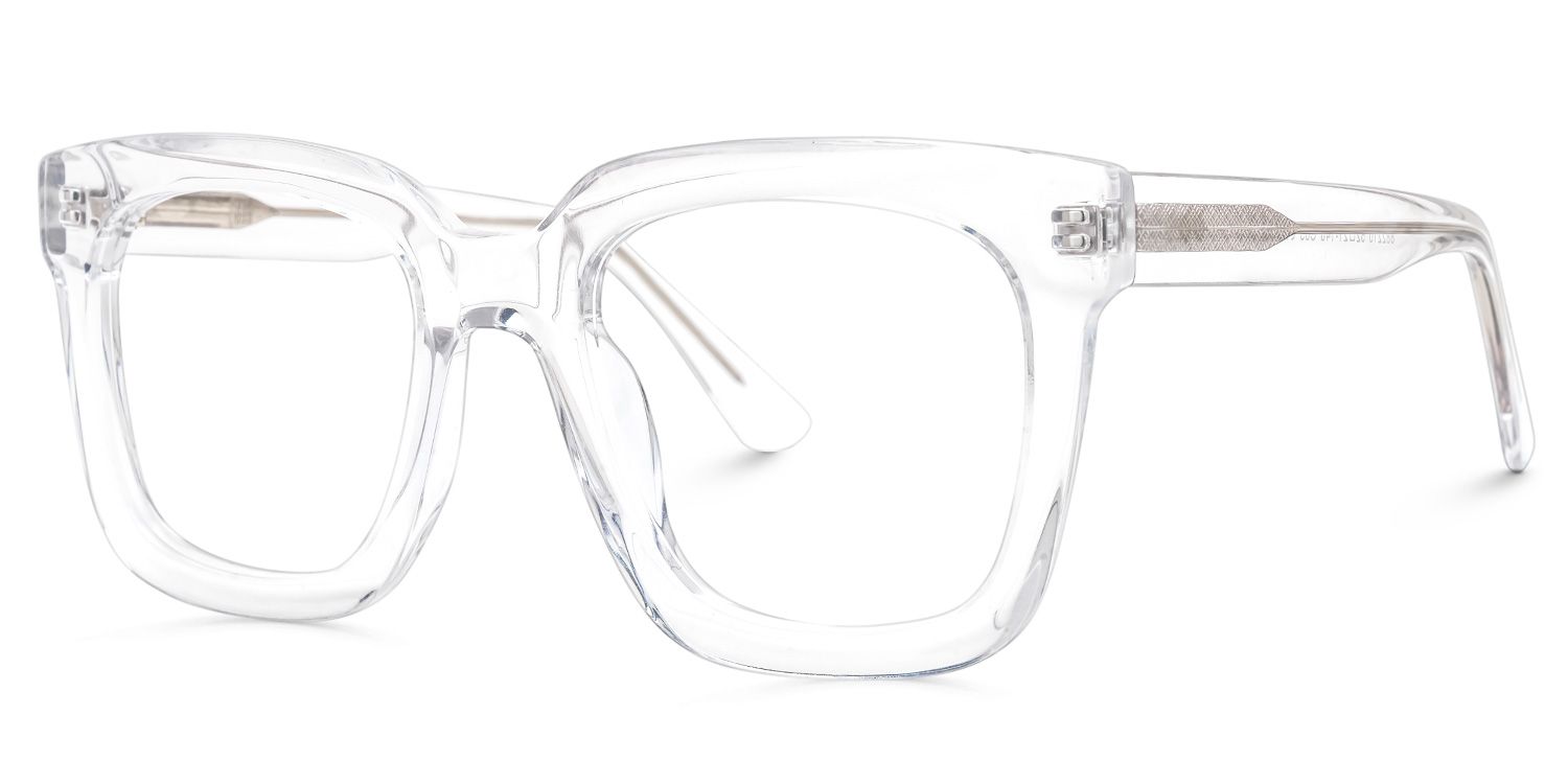 Square Haslett Clear Glasses deals -Zeelool Glasses1