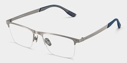 Brock Browline Silver Glasses5