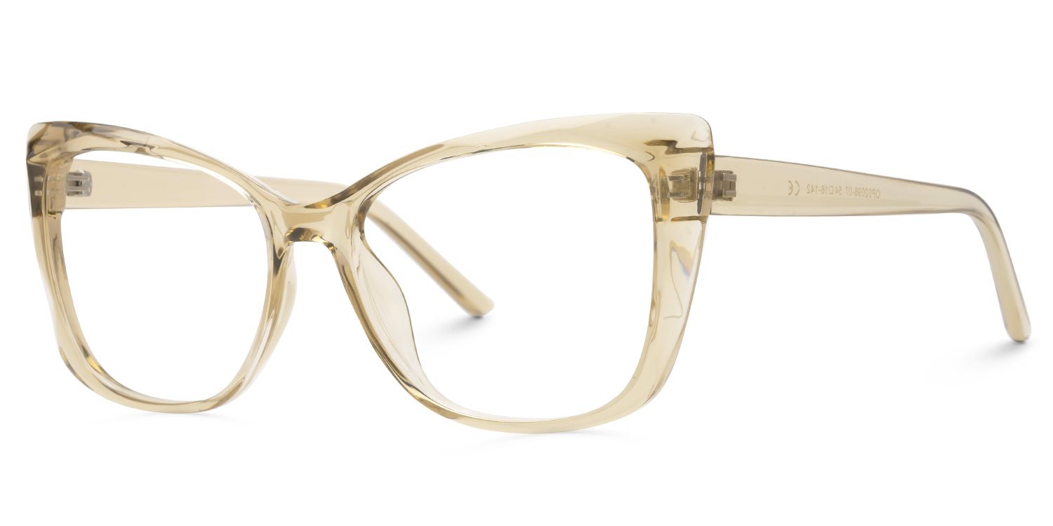 Farris Square Champagne Eyeglasses and Glasses Frames1