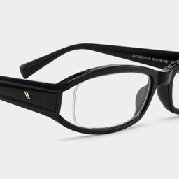 Willow Black Rectangle Glasses6