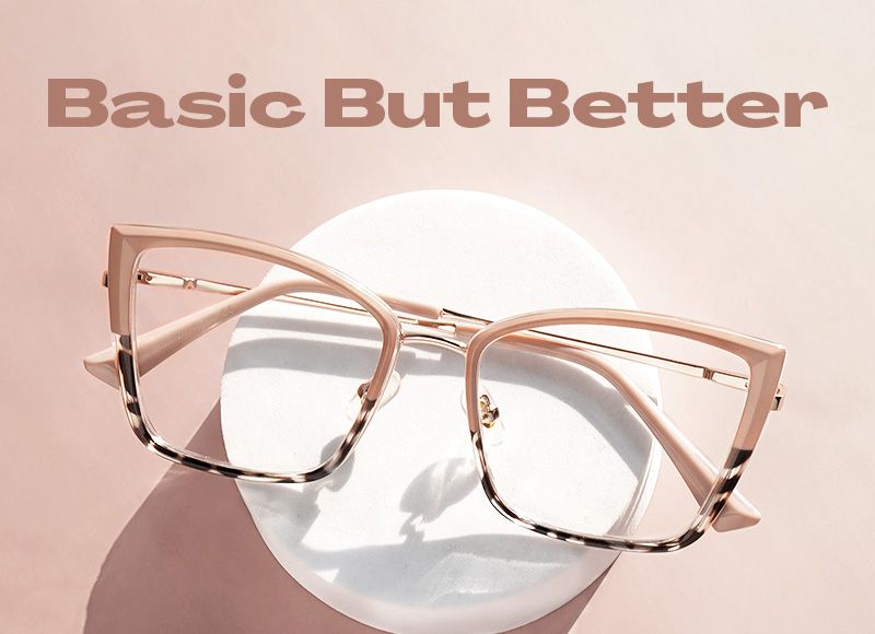 Mariie Butterfly Two-Tone Full-Frame Glasses | Zeelool4