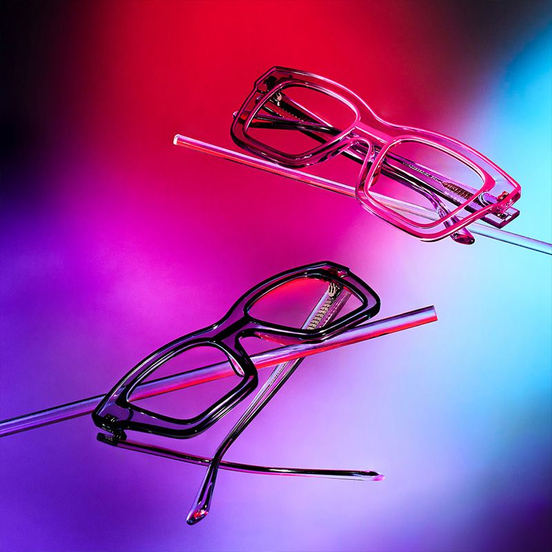 Legette Designer Eyeglasses in Square Black Frame5