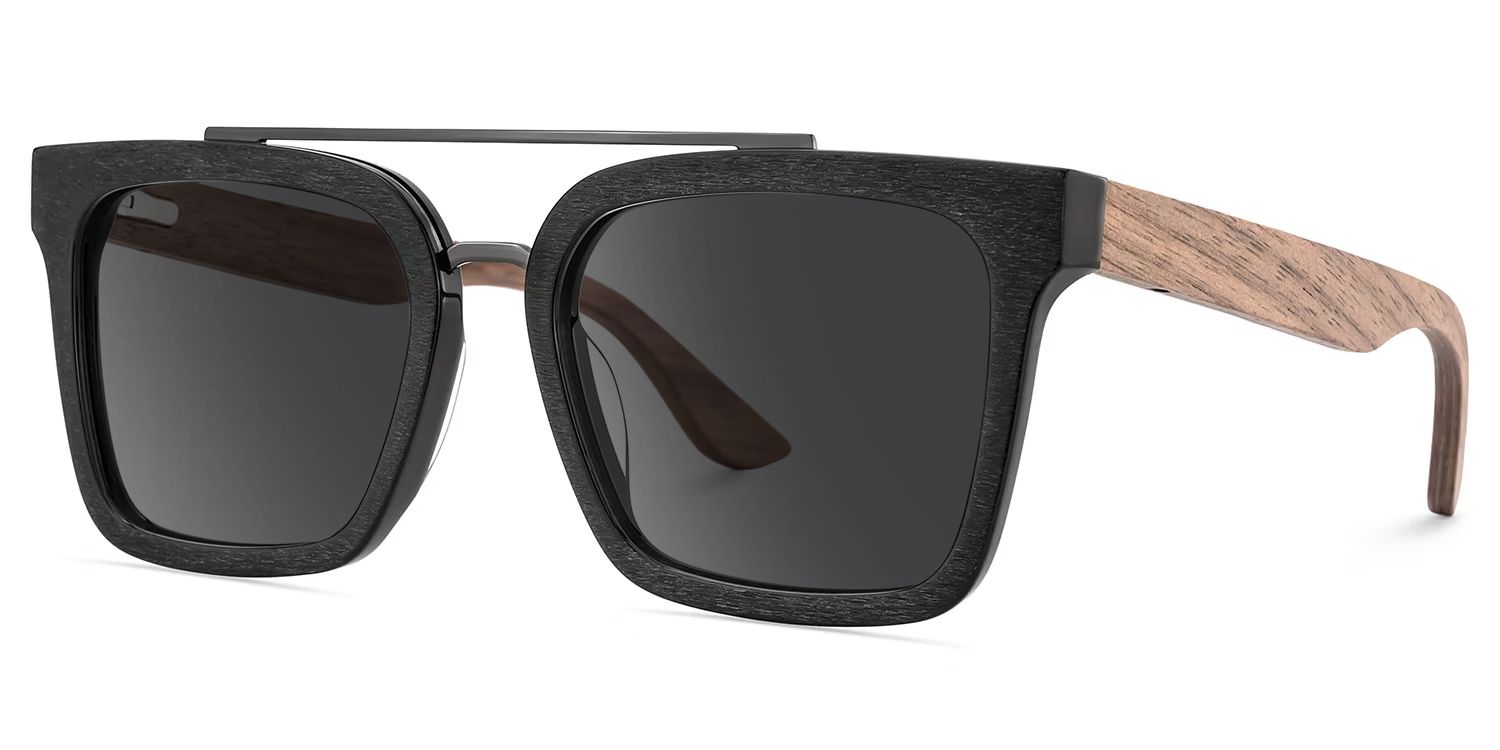 Pascal Aviator Style Black Frame Sunglasses | ZEELOOL
