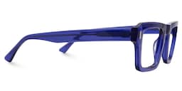 Tarloh Rectangle Blue translucent Glasses2