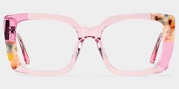 Flair Square Pink Glasses2