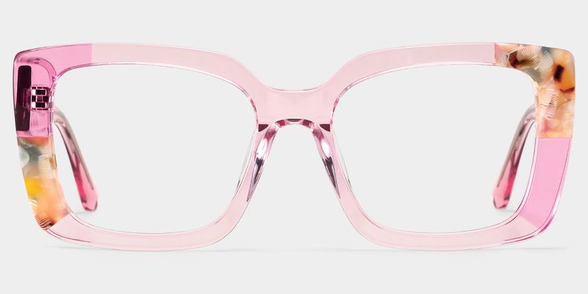Flair Square Pink Glasses
