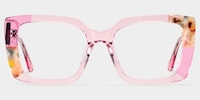 Flair Square Pink Glasses1