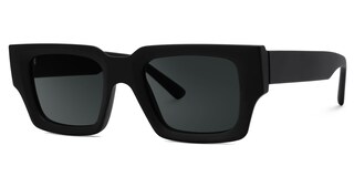 Garza Rectangle Black Glasses1