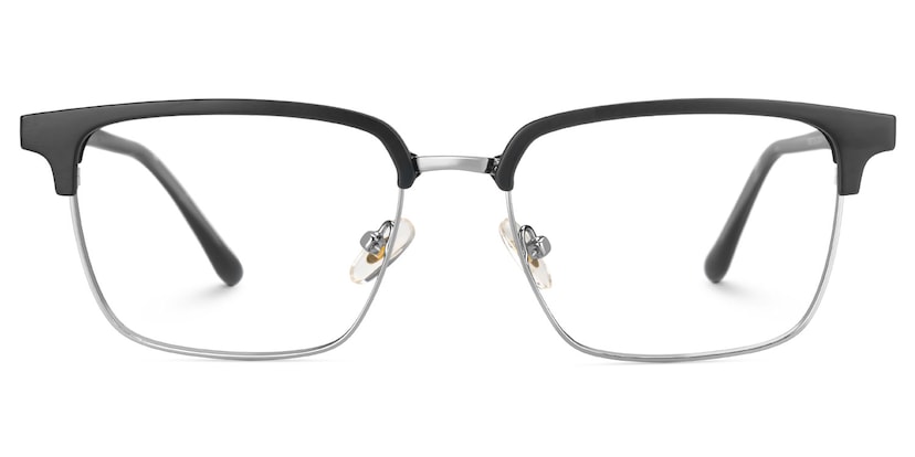 Booker Square Black-Silver Glasses