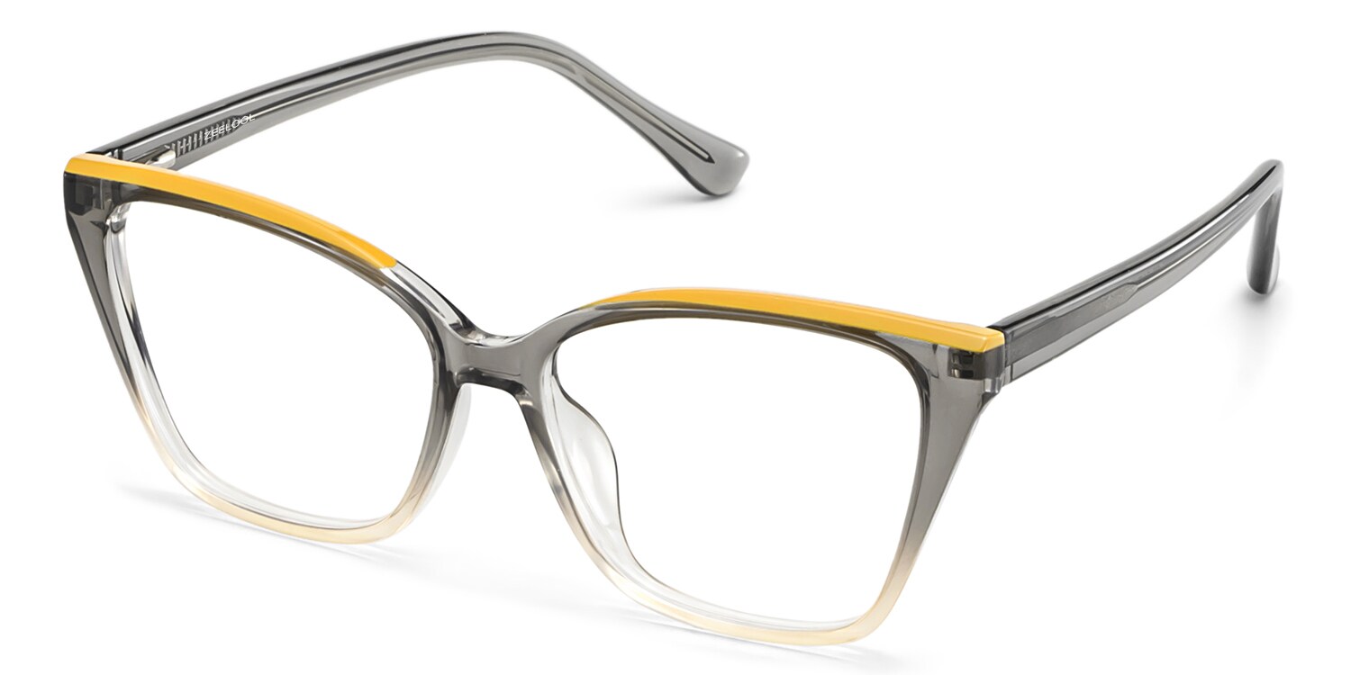 Sienna Grey Butterfly Prescription Glasses | Zeelool3