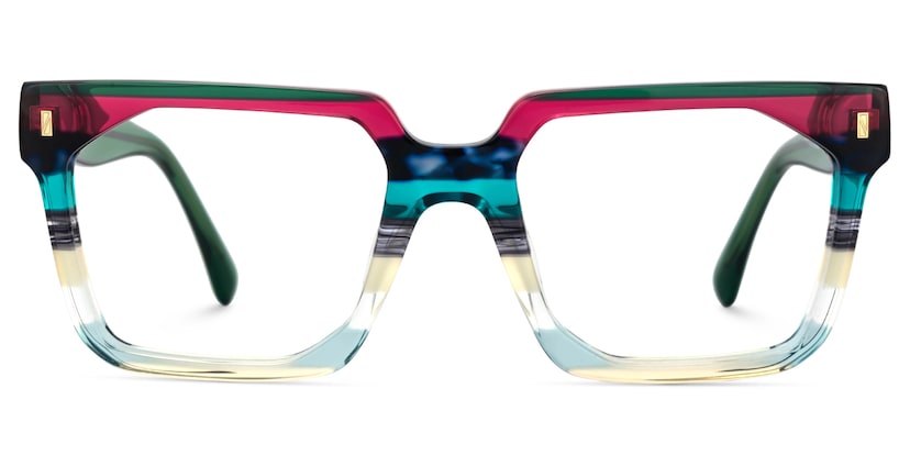 Laguer Rectangle Green Glasses