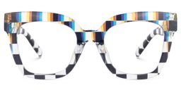 Malcolm Square Multicolor Geek Chic Glasses0