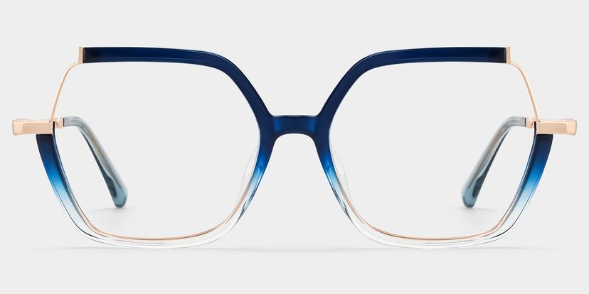 Alexia Square Blue Glasses