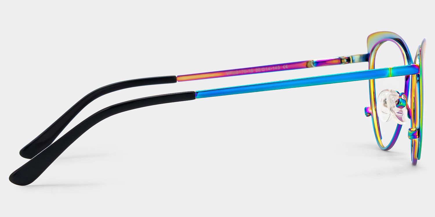 Ellen Cateye Eyeglasses and Iridescent Thin Frames3