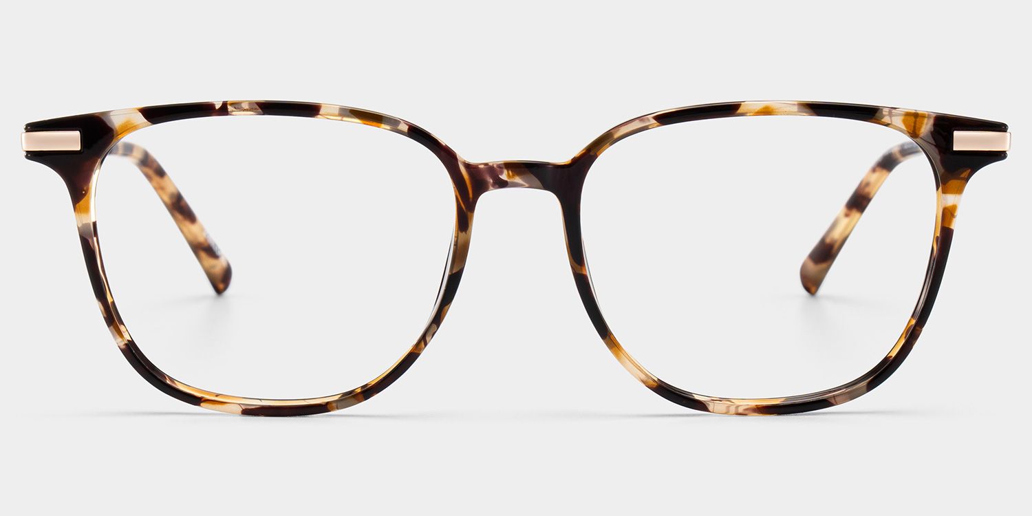 Florence Rectangular Tortoise Shell Eyeglass Frames for Women | ZEELOOL1