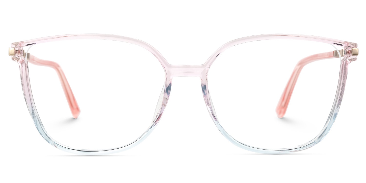 Square Rodz Two-tone Eyeglasses with Crystal Frames0