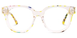 Jett Square Yellow Crystal Glasses1