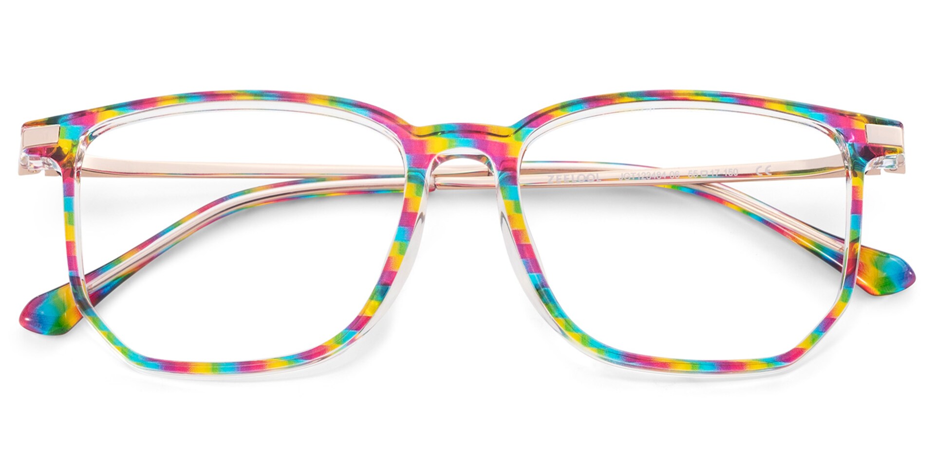 Fezell Multicolor Thin Frame Eyeglasses | Zeelool Optical2