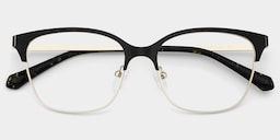 Vera Browline Black Gold Glasses2