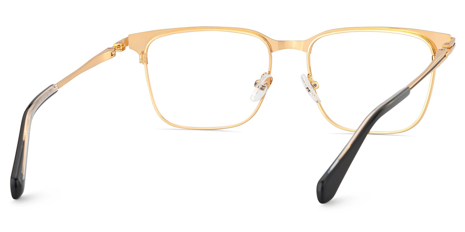 Marshall Gold Rectangle Prescription Glasses | Zeelool4