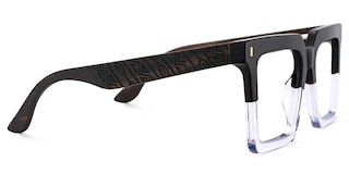 Pierre Square Black Crystal Glasses4