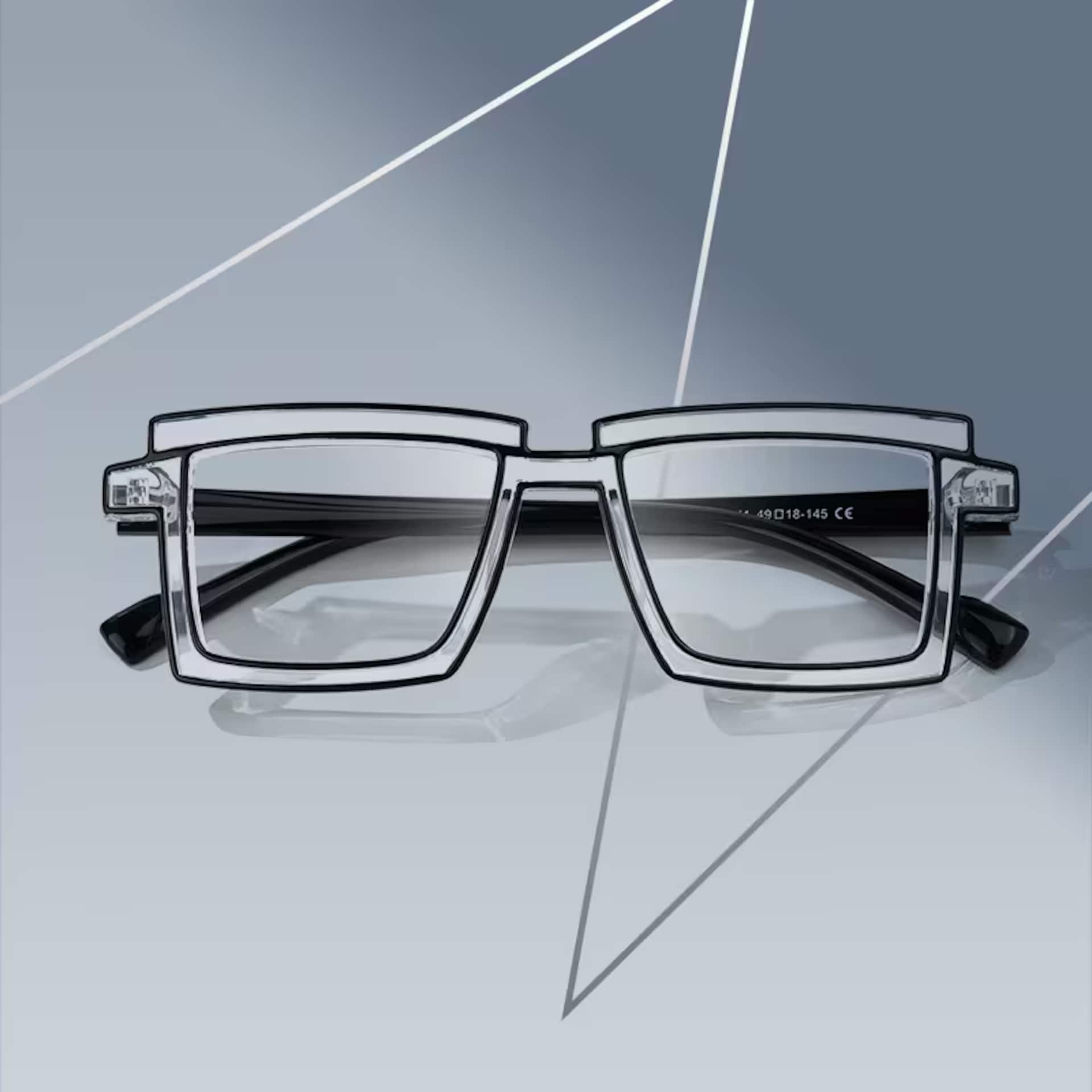 Zephyr Crystal Glasses in Cyberpunk Style Eyeglasses0
