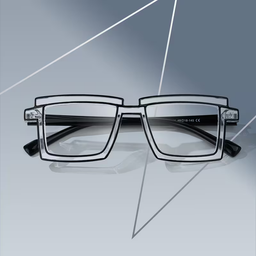 Zephyr Rectangle Clear Glasses0