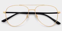 Paige Aviator Gold Glasses2