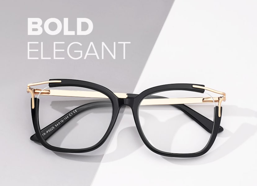 Sidibe Square Black Glasses