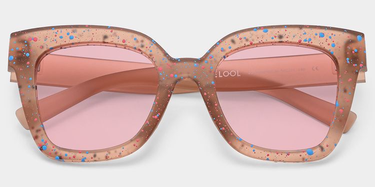 Malcolm Square Matte Brown Sunglasses