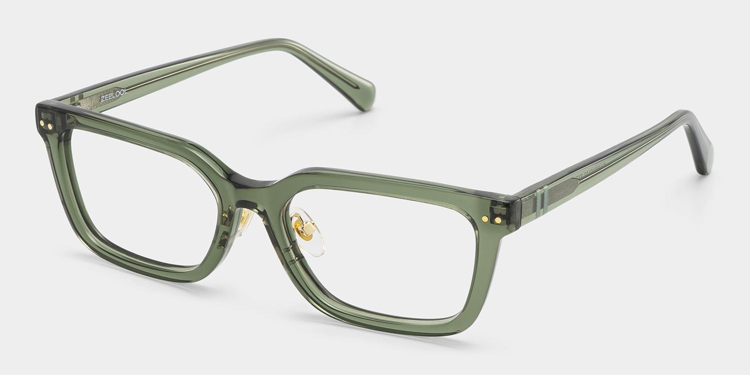 Remy Green Rectangle Glasses | Nostalgic Varsity Athleisure3