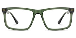 Emerson Rectangle Green Glasses1