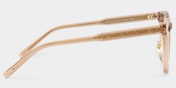 Hailey Beige Square Glasses4